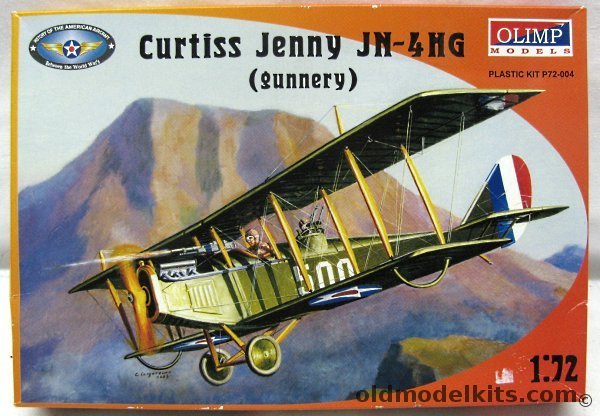 Olimp 1/72 Curtiss Jenny JN-4NG (Gunnery) Training Fighter - USAAC 1919 and 1921, P72-004 plastic model kit